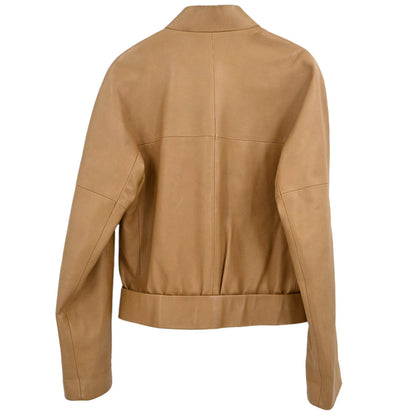 Loewe Sheepskin Leather Jacket Beige #38
