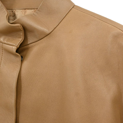 Loewe Sheepskin Leather Jacket Beige #38