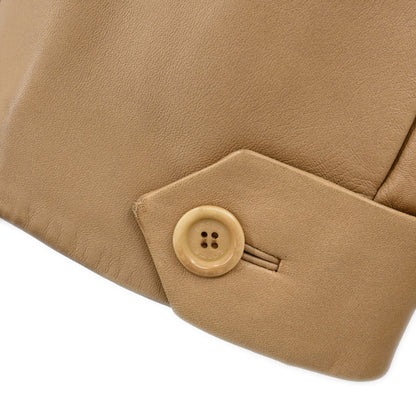 Loewe Sheepskin Leather Jacket Beige #38