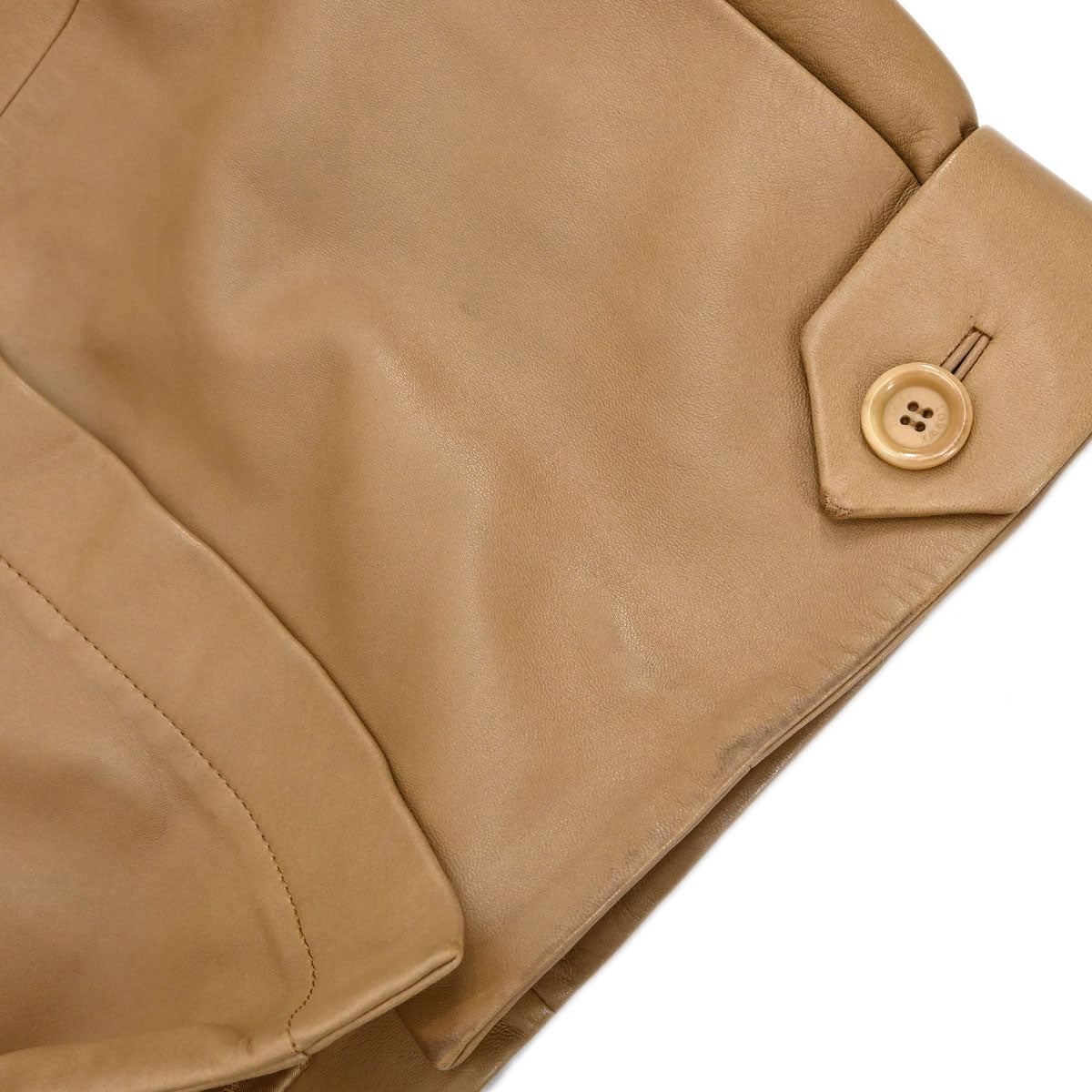 Loewe Sheepskin Leather Jacket Beige #38