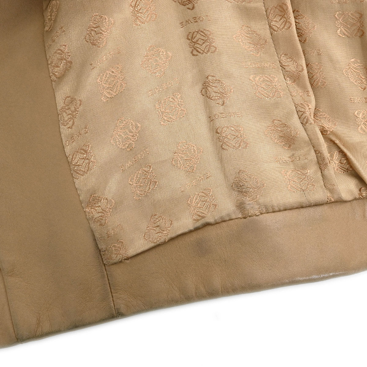 Loewe Sheepskin Leather Jacket Beige #38