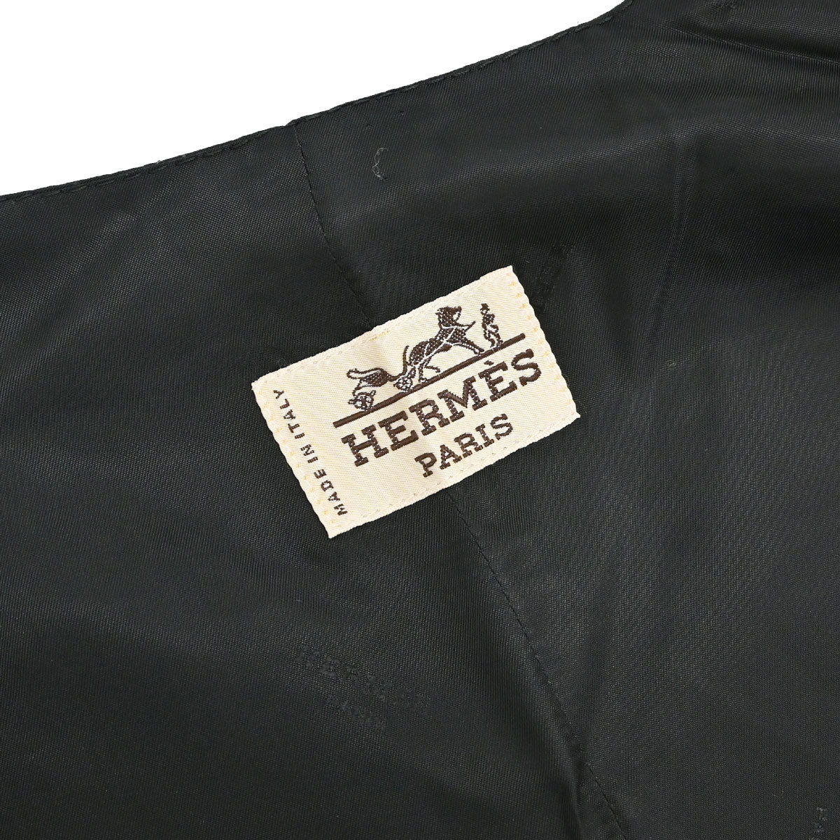 Hermes Jacket Vest Equestrian Black #50