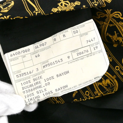Hermes Jacket Vest Equestrian Black #50