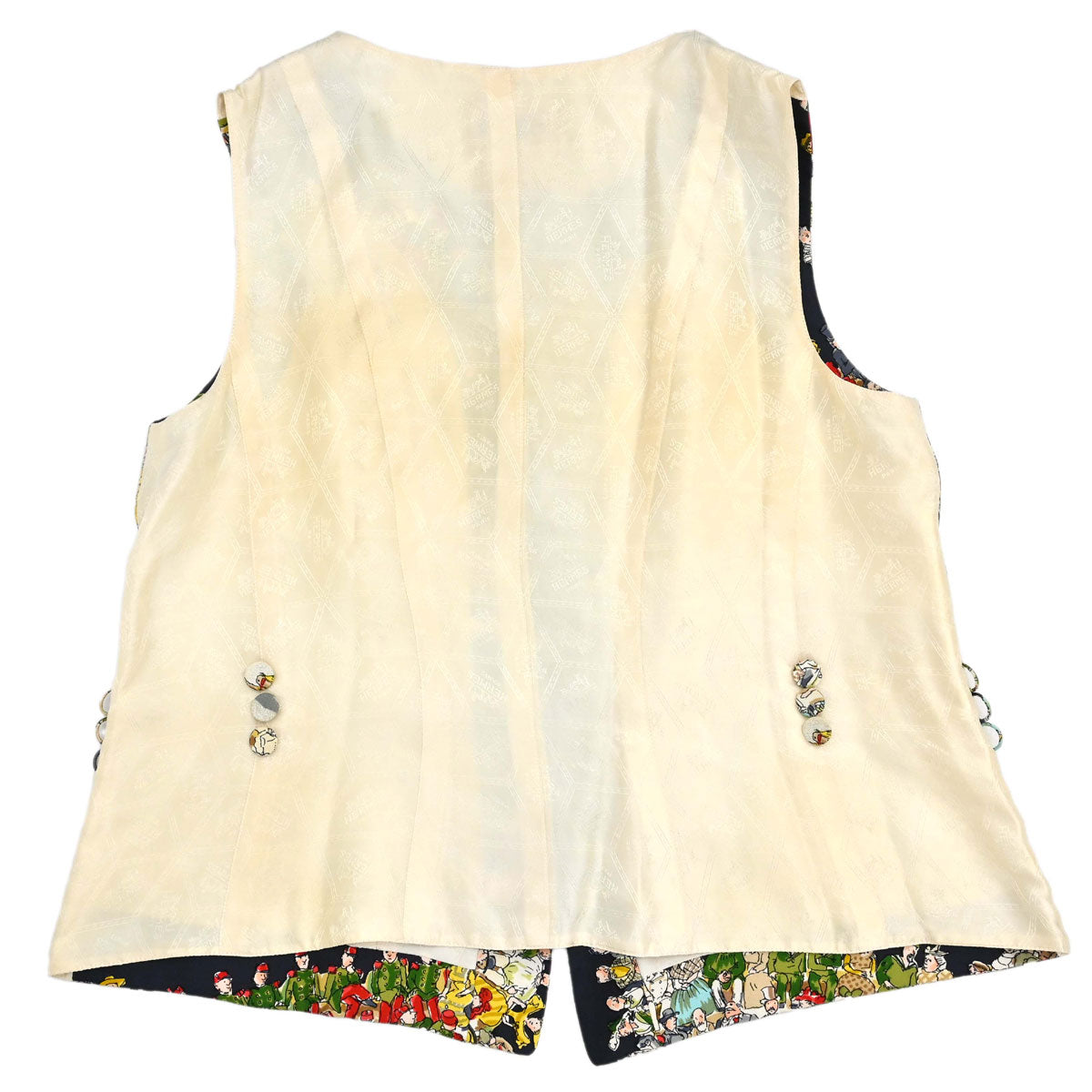 Hermes Jacket Vest Cirque Molier Ivory #42