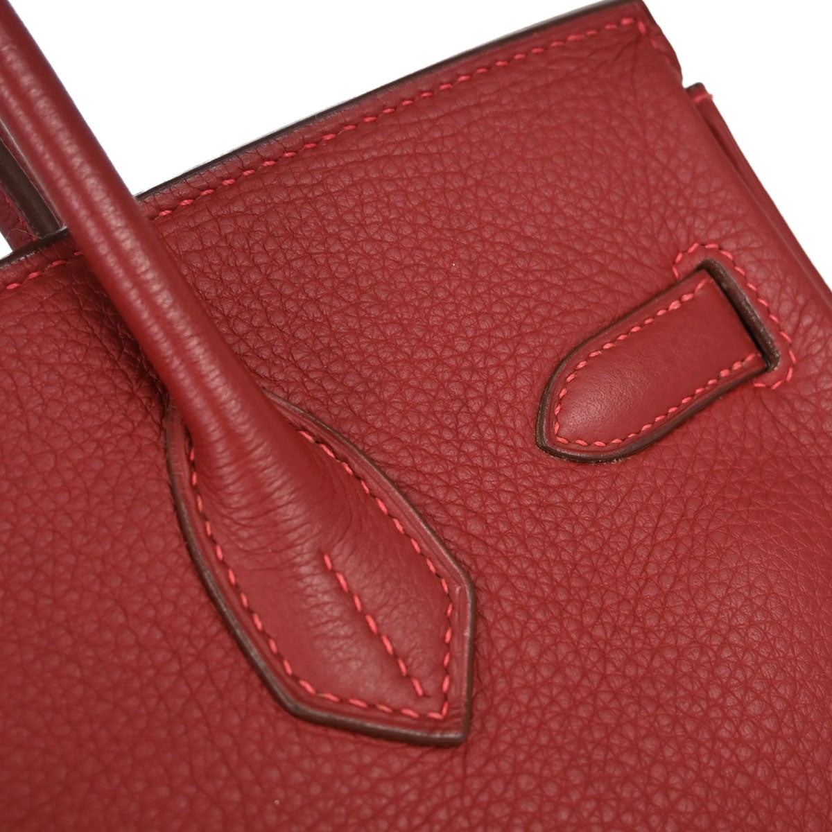 Hermes Rouge Vif Togo Birkin 30 Handbag