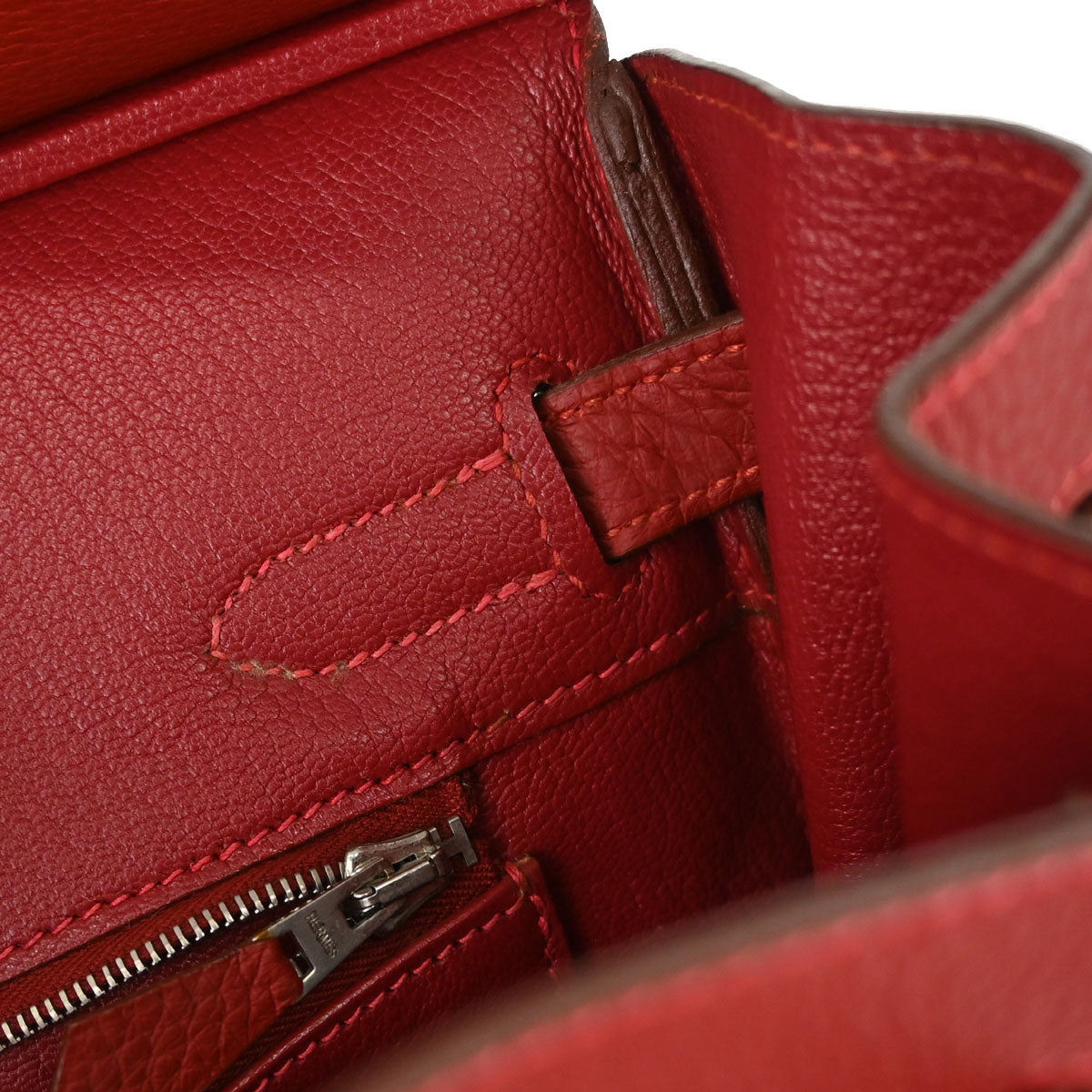 Hermes Rouge Vif Togo Birkin 30 Handbag