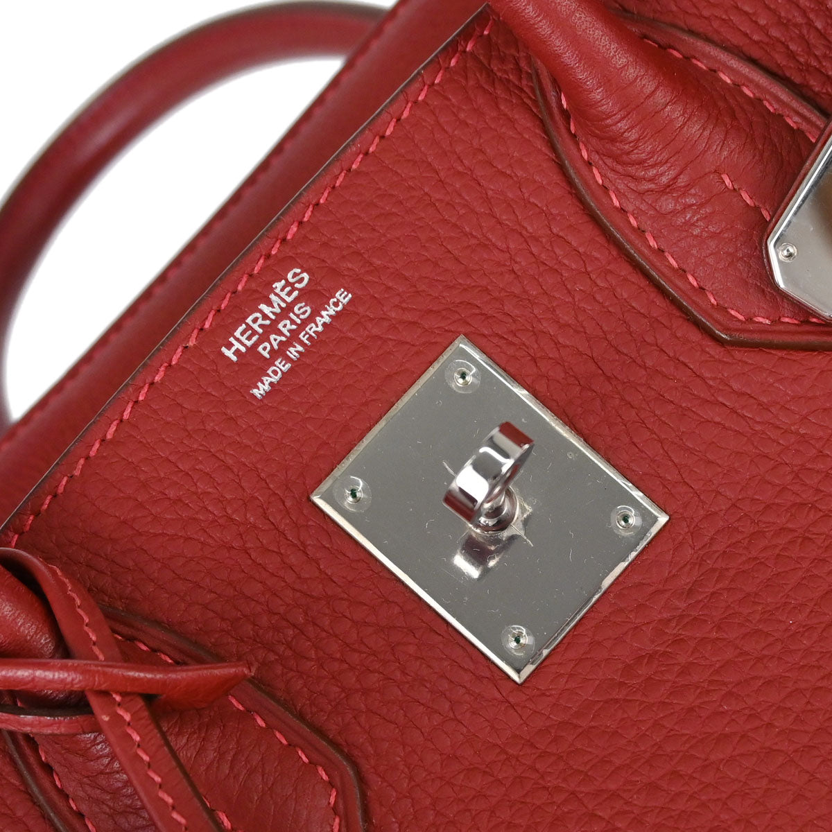 Hermes Rouge Vif Togo Birkin 30 Handbag