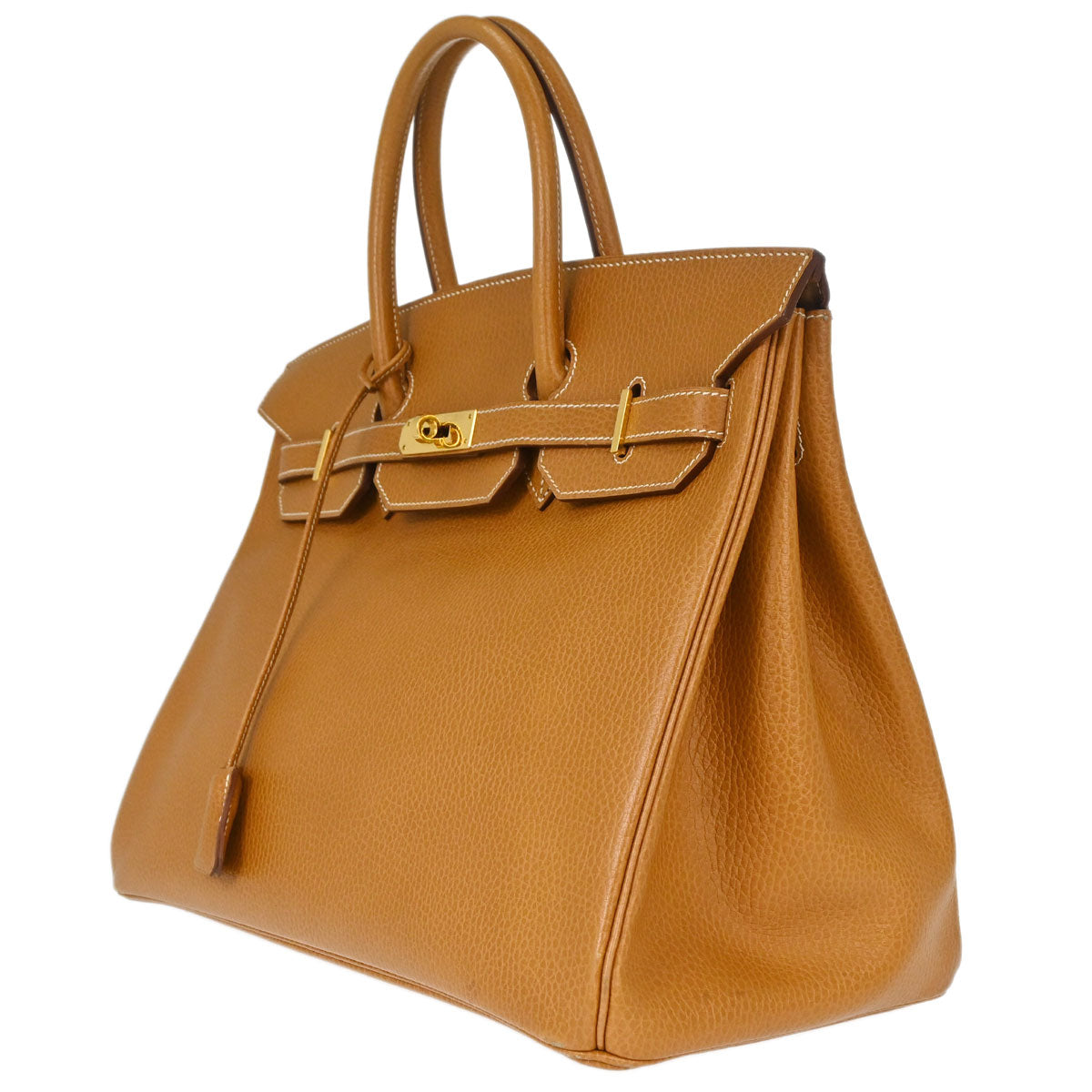 Hermes Natural Ardennes Birkin 35 Handbag