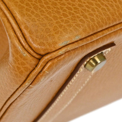Hermes Natural Ardennes Birkin 35 Handbag