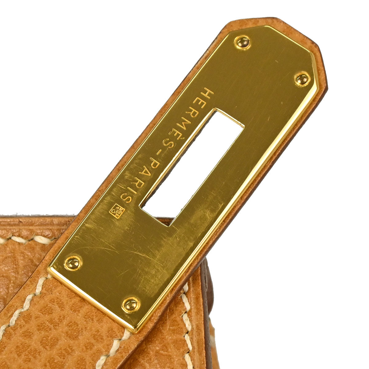 Hermes Natural Ardennes Birkin 35 Handbag
