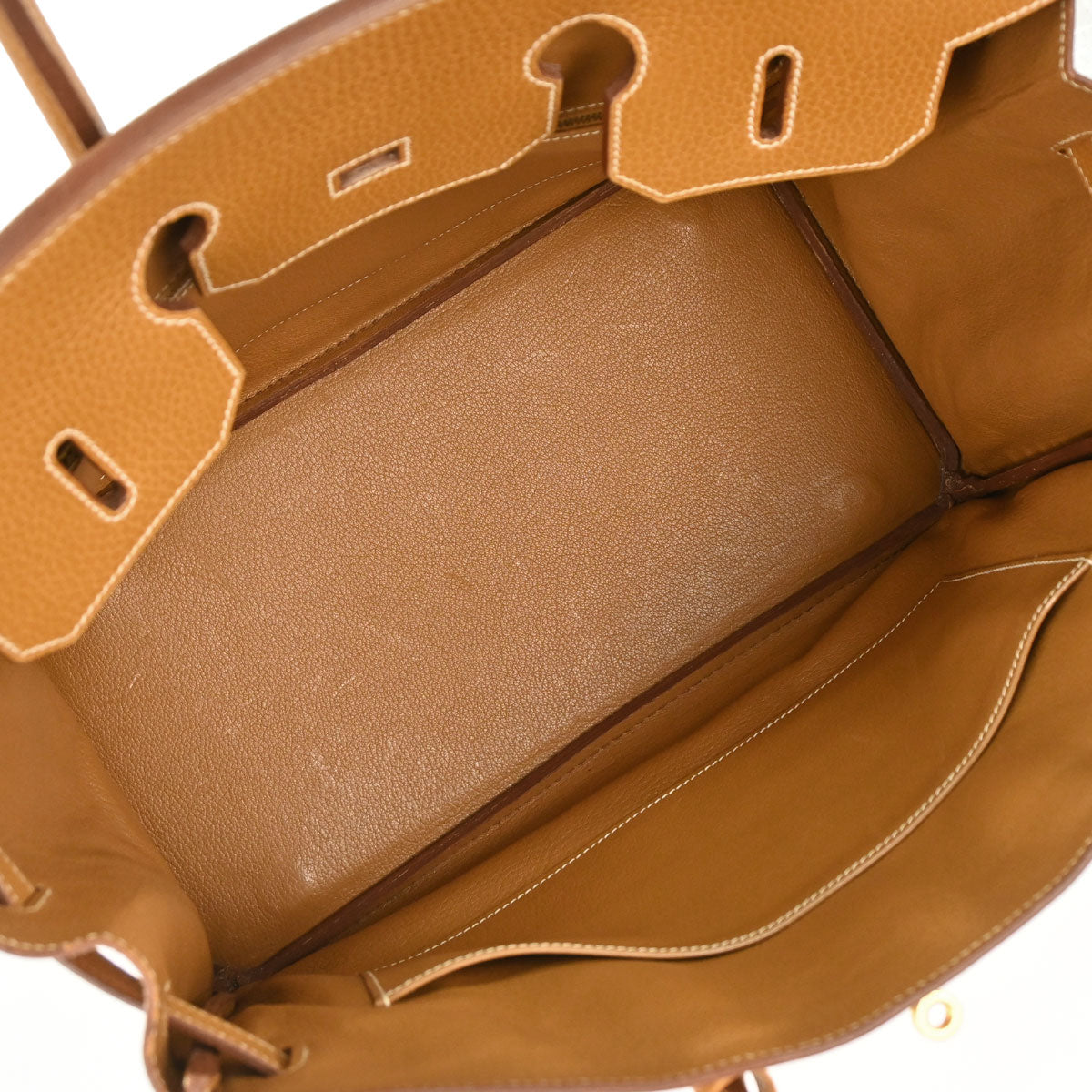 Hermes Natural Ardennes Birkin 35 Handbag