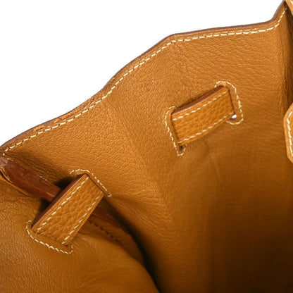 Hermes Natural Ardennes Birkin 35 Handbag