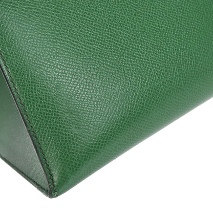 Hermes Green Courchevel Kelly 28 Sellier 2way Shoulder Handbag