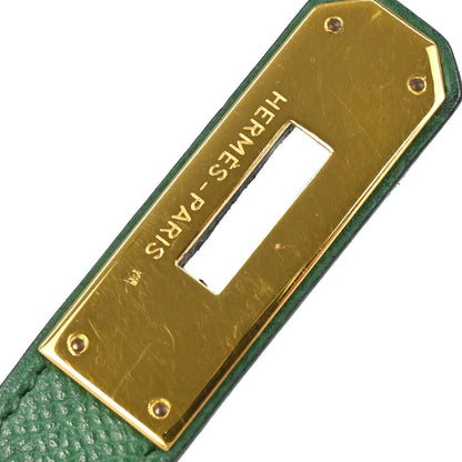 Hermes Green Courchevel Kelly 28 Sellier 2way Shoulder Handbag