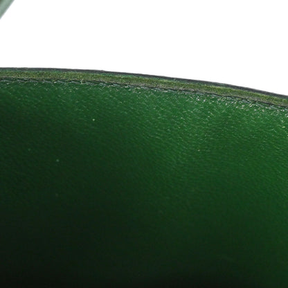 Hermes Green Courchevel Kelly 28 Sellier 2way Shoulder Handbag