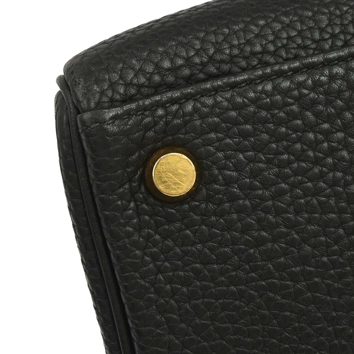 Hermes Black Taurillon Clemence Kelly 32 Retourne 2way Shoulder Handbag