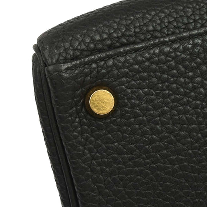 Hermes Black Taurillon Clemence Kelly 32 Retourne 2way Shoulder Handbag