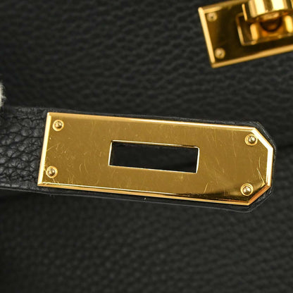 Hermes Black Taurillon Clemence Kelly 32 Retourne 2way Shoulder Handbag