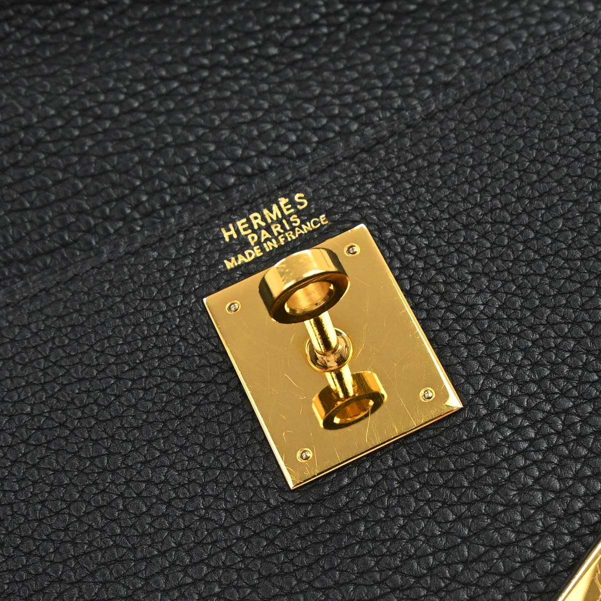 Hermes Black Taurillon Clemence Kelly 32 Retourne 2way Shoulder Handbag