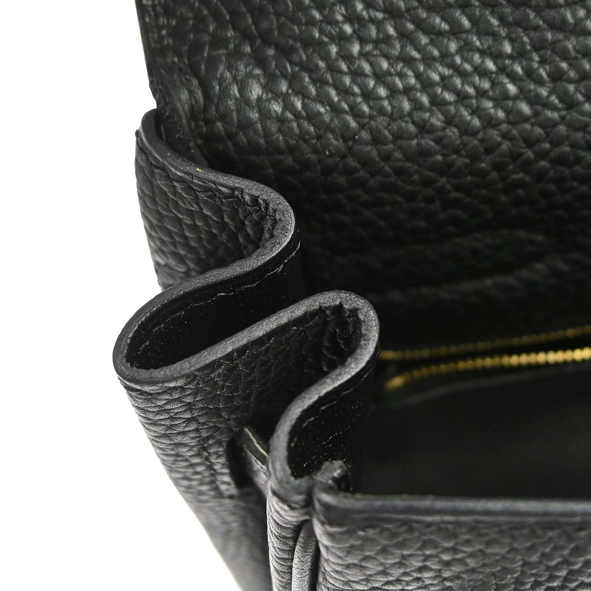 Hermes Black Taurillon Clemence Kelly 32 Retourne 2way Shoulder Handbag