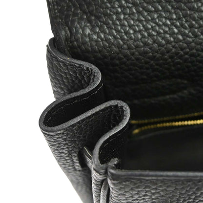 Hermes Black Taurillon Clemence Kelly 32 Retourne 2way Shoulder Handbag