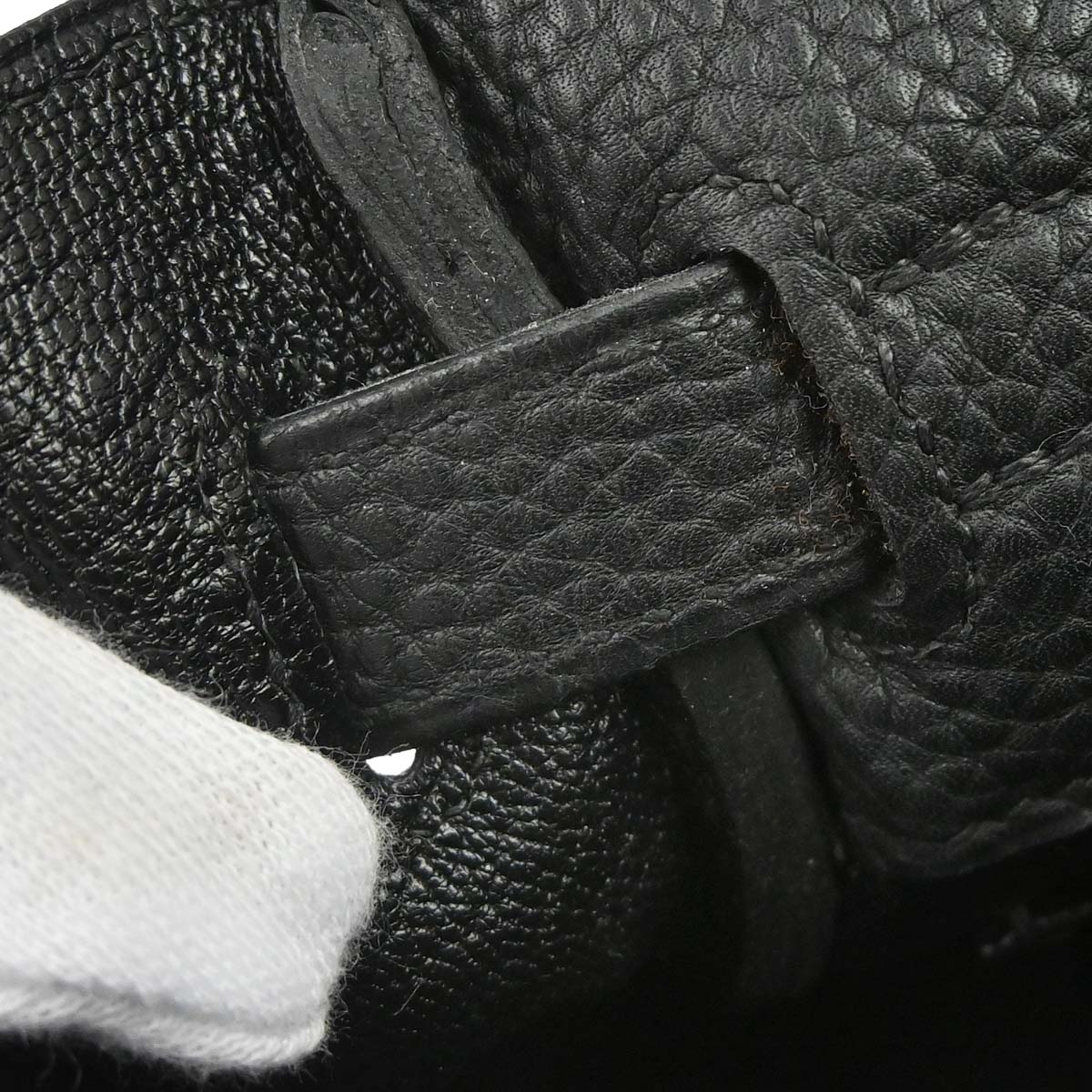 Hermes Black Taurillon Clemence Kelly 32 Retourne 2way Shoulder Handbag
