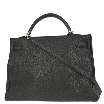 Hermes Black Togo Kelly 35 Retourne 2way Shoulder Handbag