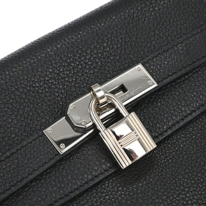 Hermes Black Togo Kelly 35 Retourne 2way Shoulder Handbag