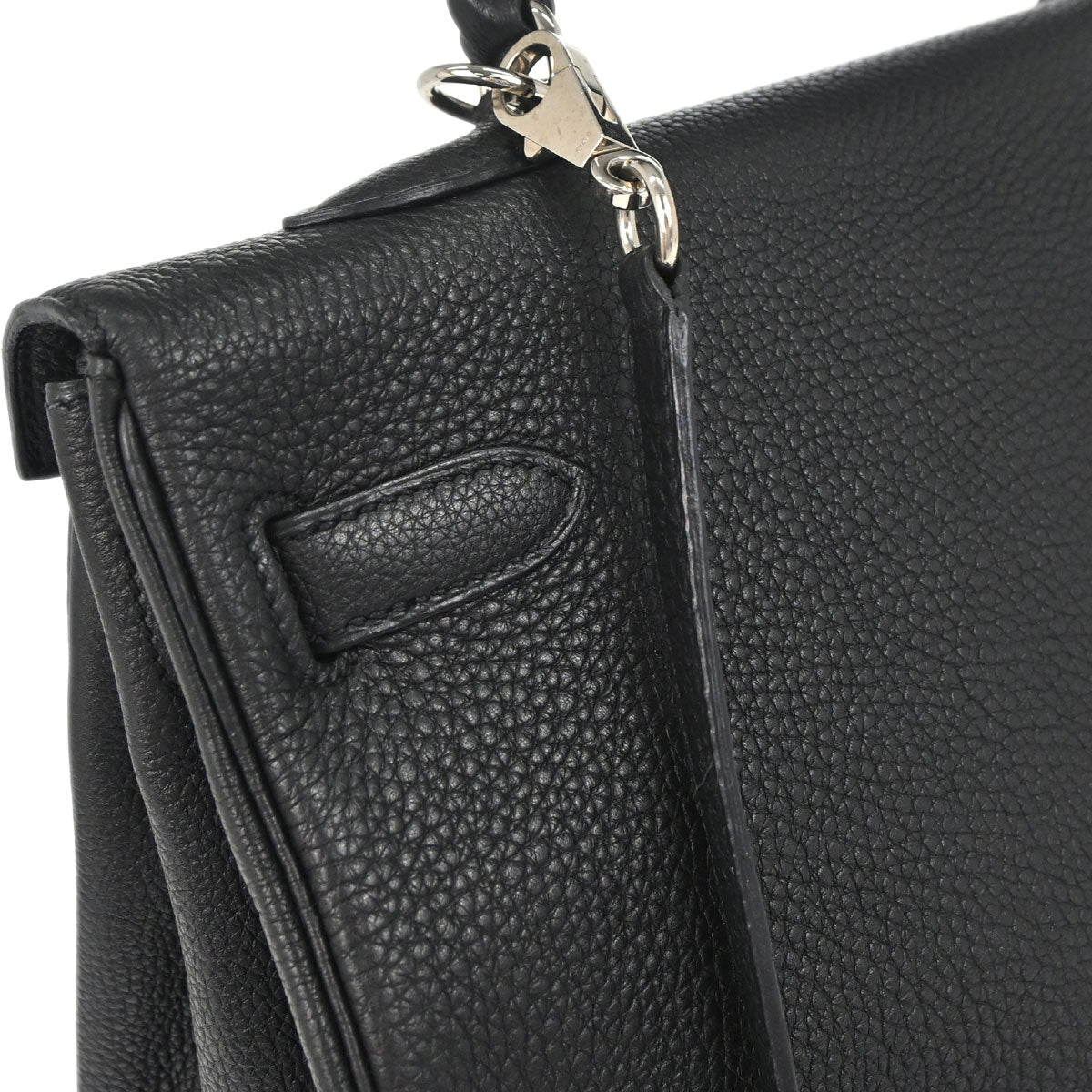Hermes Black Togo Kelly 35 Retourne 2way Shoulder Handbag