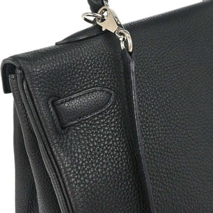 Hermes Black Togo Kelly 35 Retourne 2way Shoulder Handbag