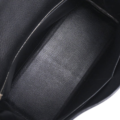 Hermes Black Togo Kelly 35 Retourne 2way Shoulder Handbag