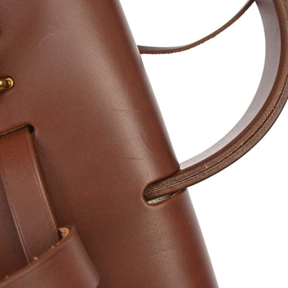 Hermes Beige Brown Toile H Herbag a Dos 2 in 1 Backpack