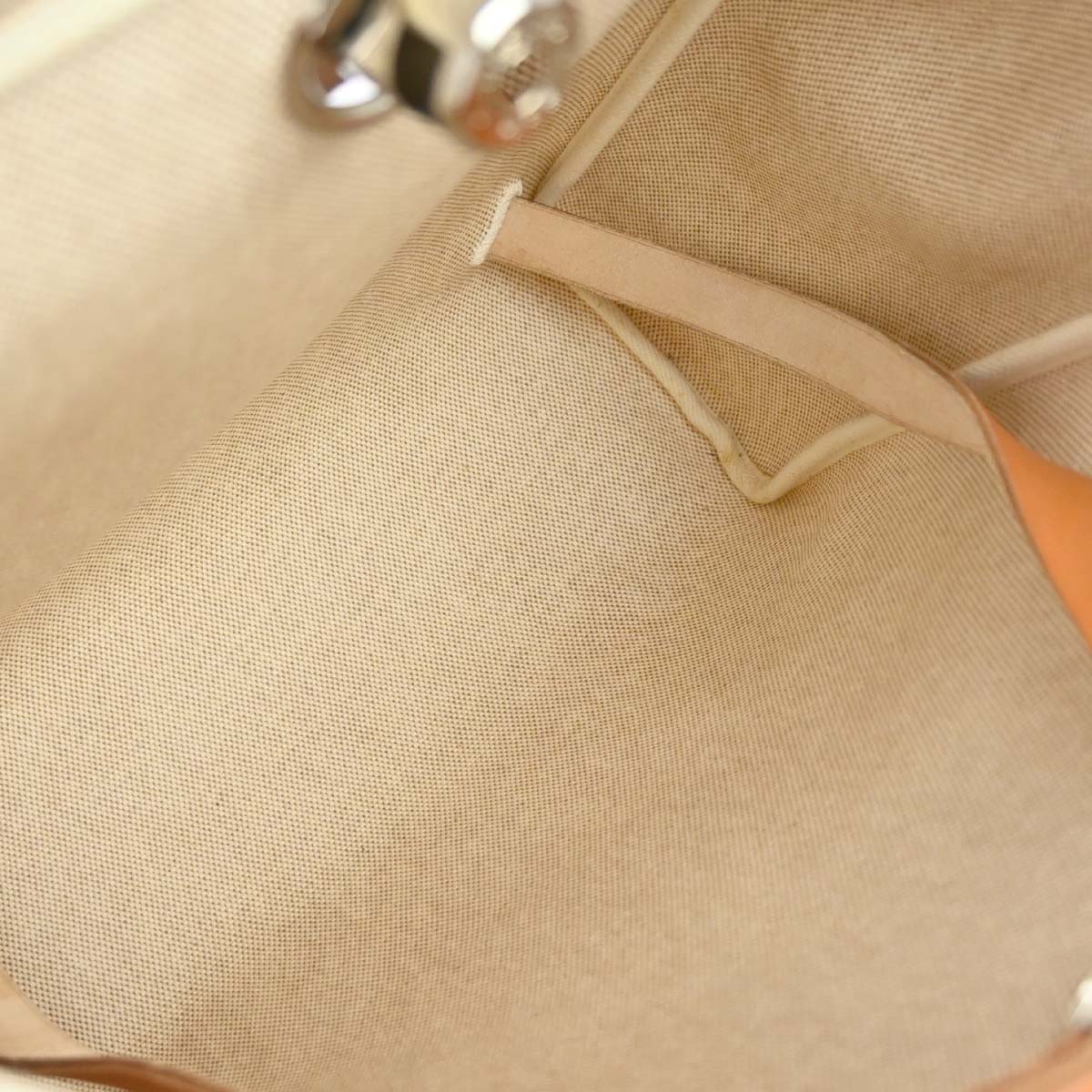 Hermes Natural Toile H Herbag a Dos 2 in 1 Backpack