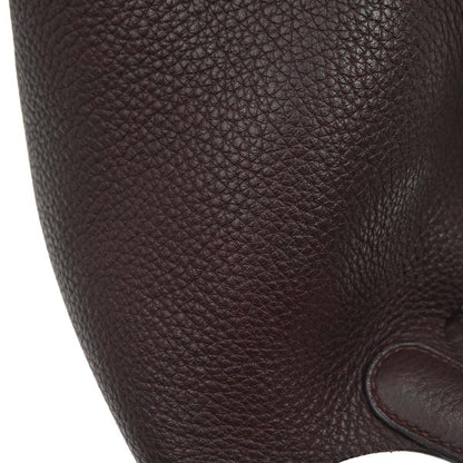Hermes 2008 Havane Taurillon Clemence Picotin Lock 18 PM Handbag