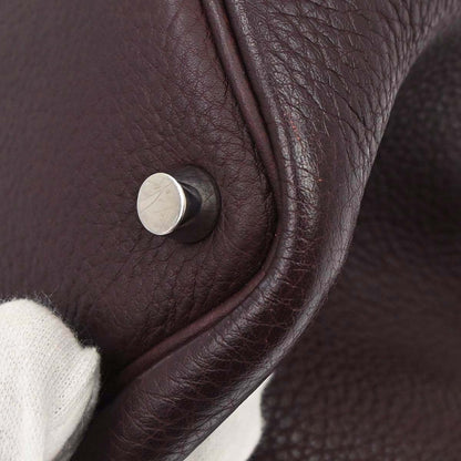 Hermes 2008 Havane Taurillon Clemence Picotin Lock 18 PM Handbag