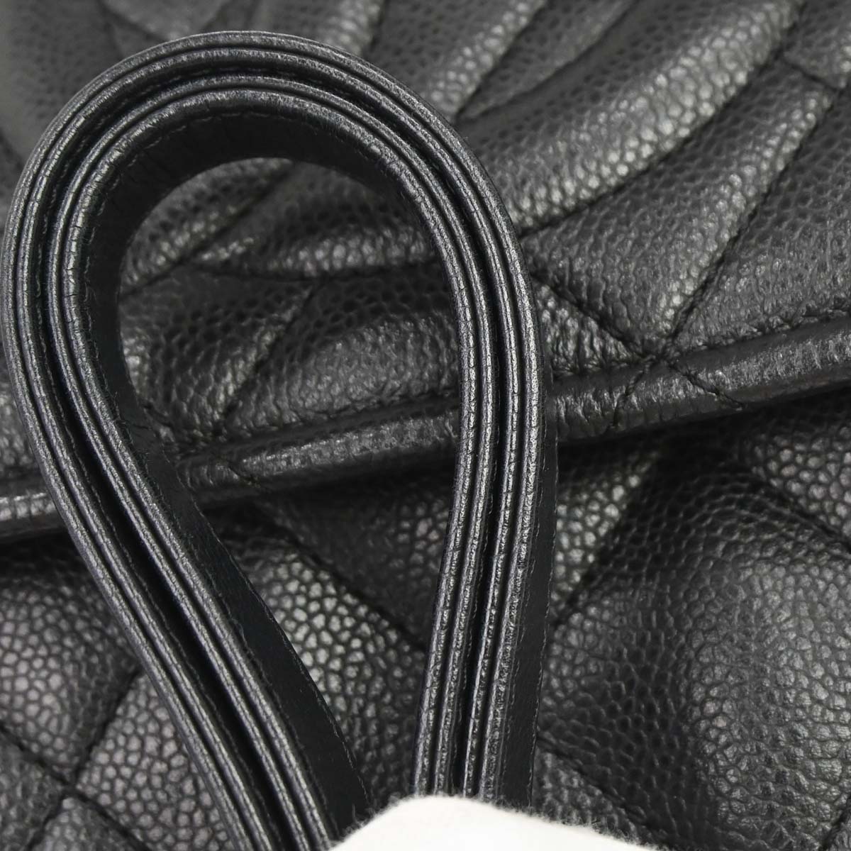 Chanel 2014 Black Caviar Skin Timeless CC Chain Tote Bag