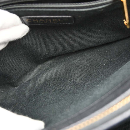 Chanel 2014 Black Caviar Skin Timeless CC Chain Tote Bag