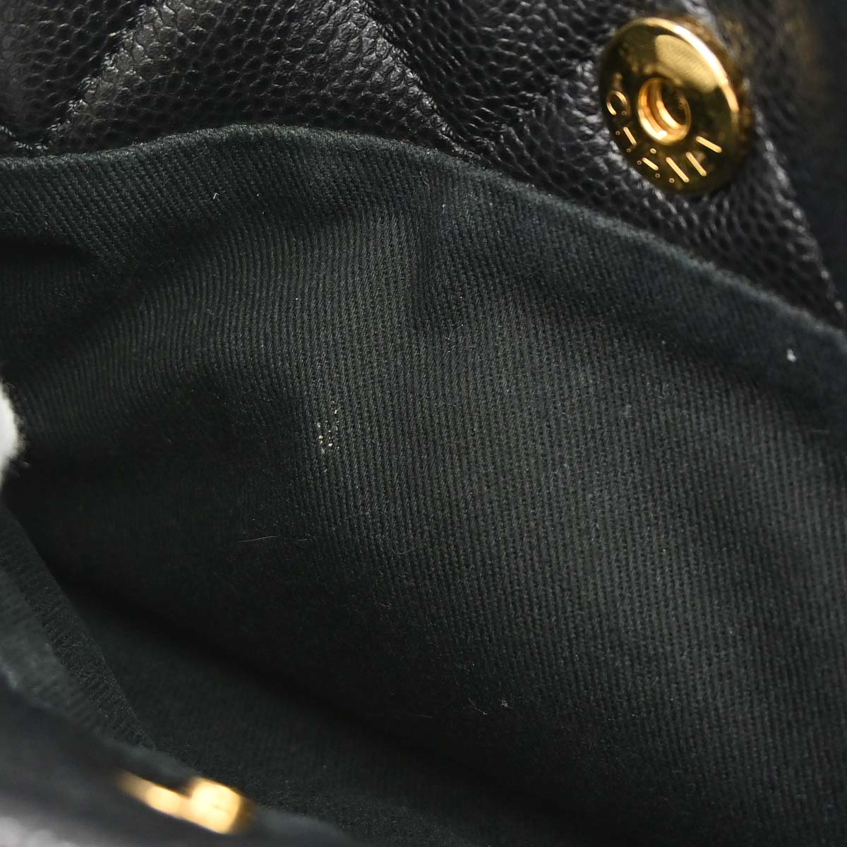 Chanel 2014 Black Caviar Skin Timeless CC Chain Tote Bag