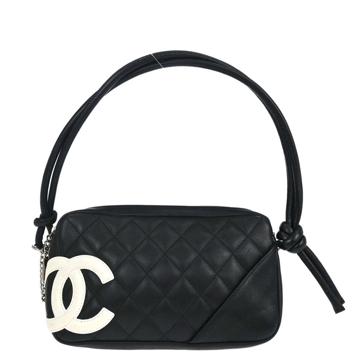 Chanel 2005-2006 Black Calfskin Cambon Ligne Handbag