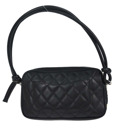 Chanel 2005-2006 Black Calfskin Cambon Ligne Handbag