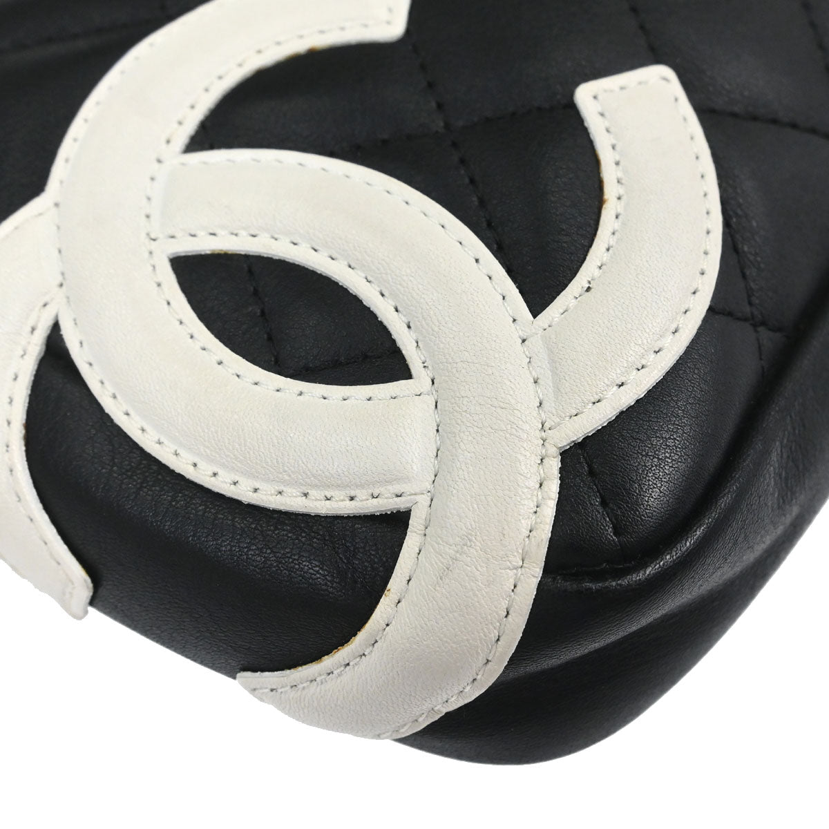 Chanel 2005-2006 Black Calfskin Cambon Ligne Handbag