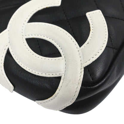 Chanel 2005-2006 Black Calfskin Cambon Ligne Handbag
