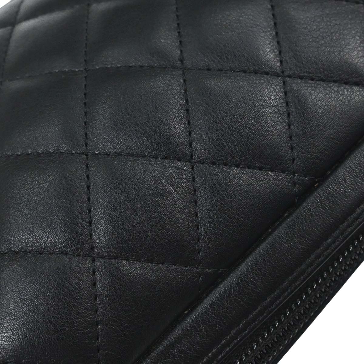 Chanel 2005-2006 Black Calfskin Cambon Ligne Handbag