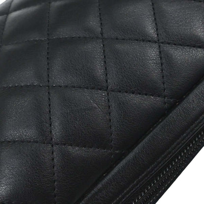 Chanel 2005-2006 Black Calfskin Cambon Ligne Handbag