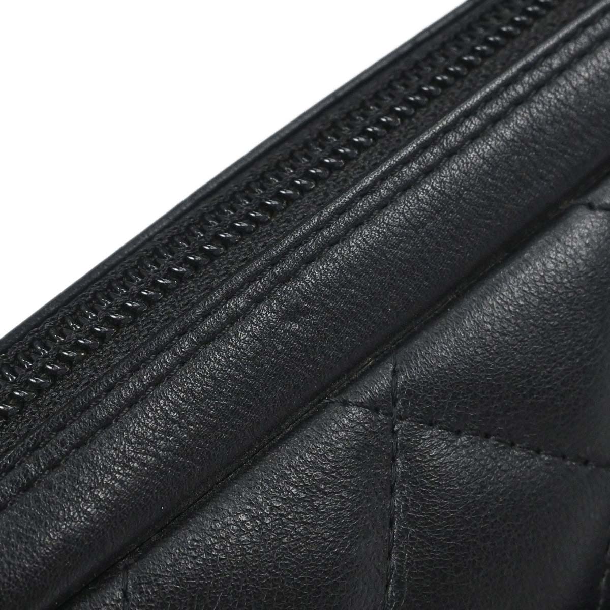 Chanel 2005-2006 Black Calfskin Cambon Ligne Handbag