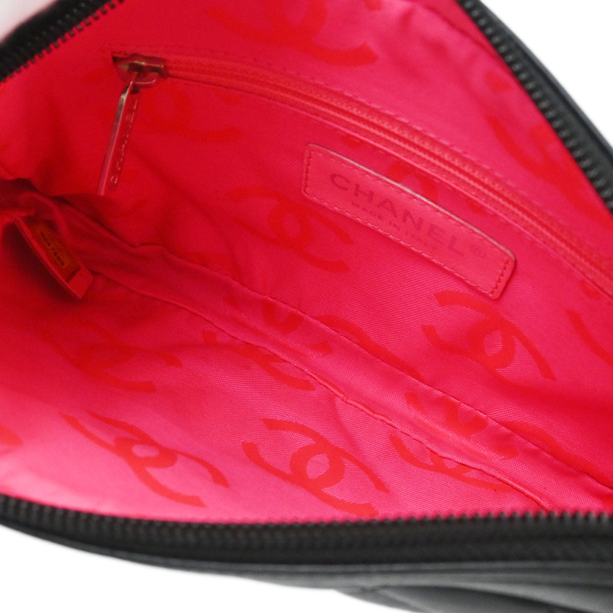 Chanel 2005-2006 Black Calfskin Cambon Ligne Handbag