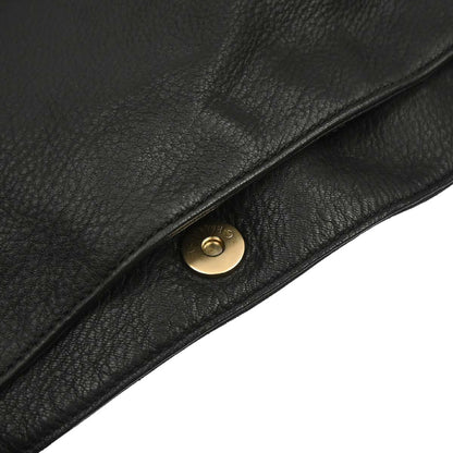 Chanel 2002-2003 Black Deerskin CC Dice Tote Handbag