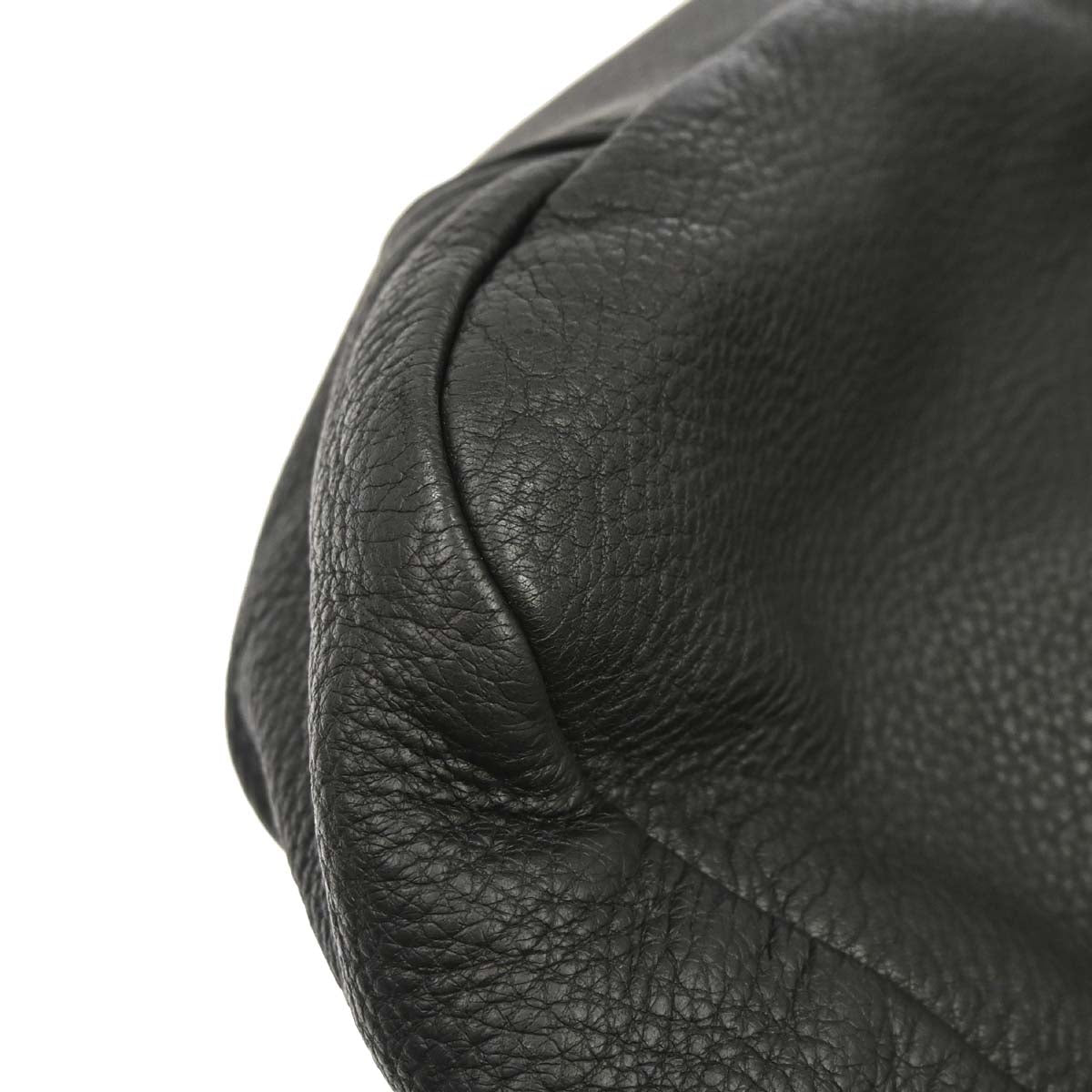 Chanel 2002-2003 Black Deerskin CC Dice Tote Handbag