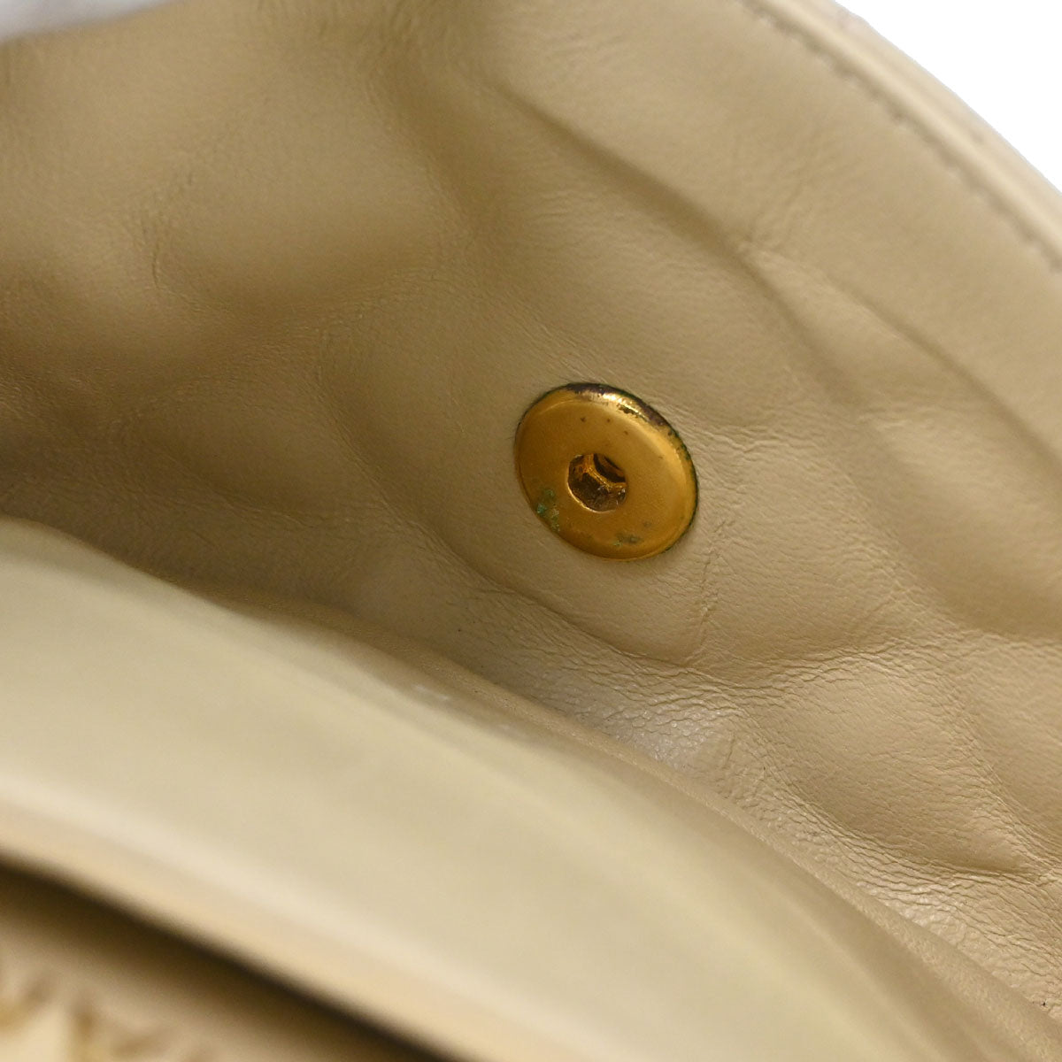 Chanel Beige Lambskin Medium Classic Double Flap Shoulder Bag