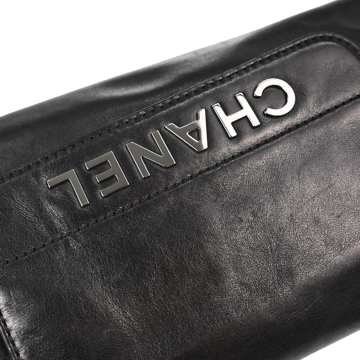 Chanel 2005-2006 Black Lambskin Rock 'n Chic Accordion Flap Handbag